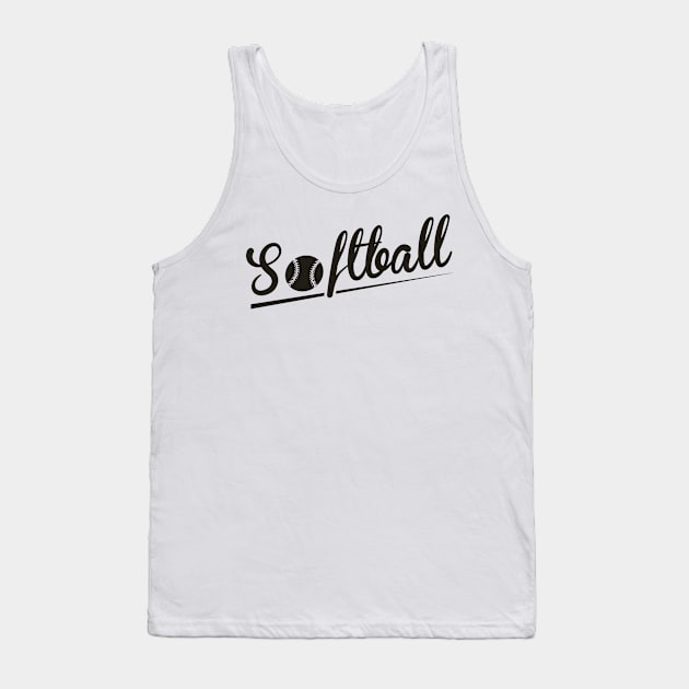 Softball Tank Top by nektarinchen